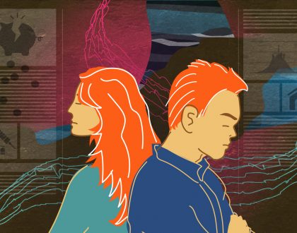 Graphics depicting couple stress amidst covid landscape news